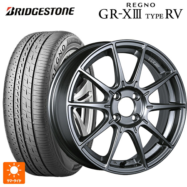 215/50R17 95V XL ブリヂストン レグノ GR-X3 タイプ RV 正規品 # タナベ SSR GT X01 ダークシルバー 17-7J 国産車用 サマータイヤホイール4本セット|タイヤホイール専門店コニシタイヤ