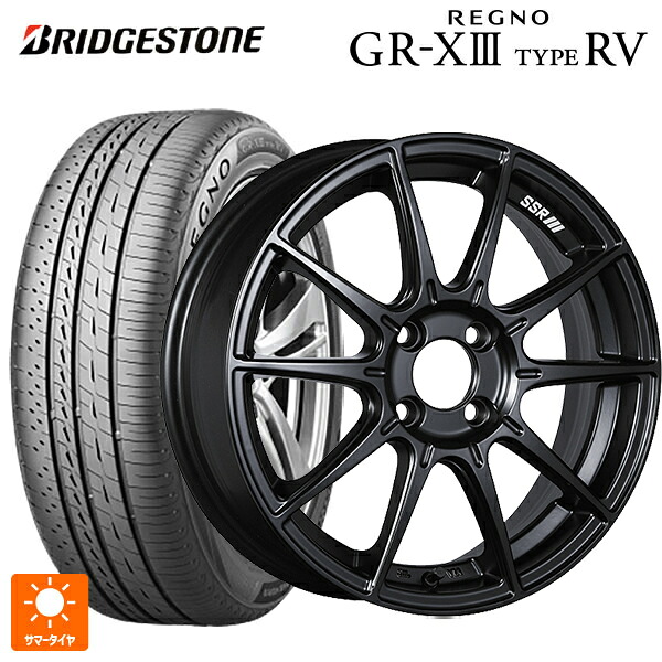 ニッサン ノートオーラ(E13)用 205/55R16 91V ブリヂストン レグノ GR-X3 タイプ RV 正規品 # タナベ SSR GT X01 フラットブラック 新品サマータイヤホイール 4本セット｜タイヤホイール専門店コニシタイヤ