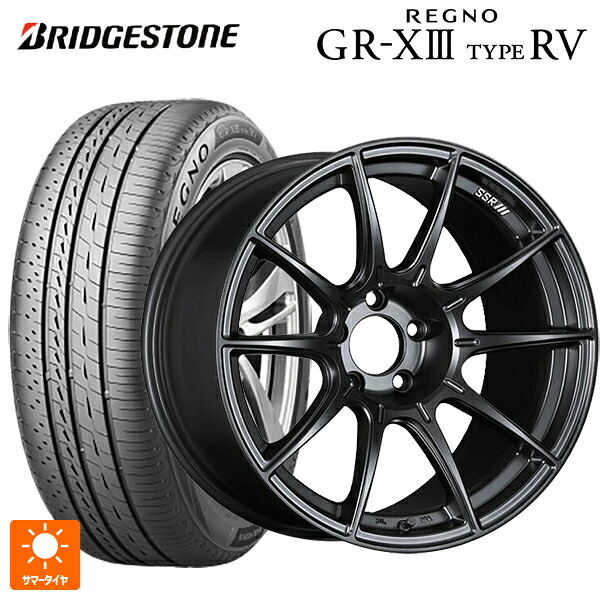 215/50R17 95V XL ブリヂストン レグノ GR-X3 タイプ RV 正規品 # タナベ SSR GT X01 フラットブラック 17-7J 国産車用 サマータイヤホイール4本セット|タイヤホイール専門店コニシタイヤ