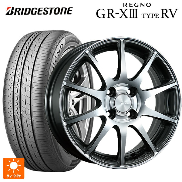 ニッサン ノートオーラ(E13)用 195/65R15 91H ブリヂストン レグノ GR-X3 タイプ RV 正規品 # ブリヂストン エコフォルム CRS23 GM/N 新品サマータイヤホイール 4本セット|タイヤホイール専門店コニシタイヤ