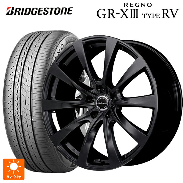 レクサス LBX(10系)用 225/55R18 102V XL ブリヂストン レグノ GR-X3 タイプ RV 正規品 エムアイディー レフィナーダ モーション2 ブラックエディション(数量限定仕様） # セミグロスブラック 新品サマータイヤホイール 4本セット｜タイヤホイール専門店コニシタイヤ