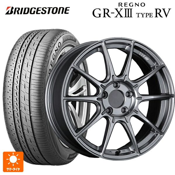 トヨタ ハリアー(80系)用 225/60R18 100H ブリヂストン レグノ GR-X3 タイプ RV 正規品 # タナベ SSR GT X01 ダークシルバー 新品サマータイヤホイール 4本セット｜タイヤホイール専門店コニシタイヤ