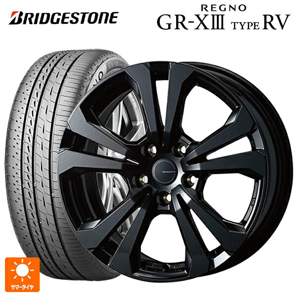 ジープ コンパス(M624)用 225/55R18 102V XL ブリヂストン レグノ GR-X3 タイプ RV 正規品 ティーエーエス アドバンスライン SV1 ブラック 新品サマータイヤホイール 4本セット|タイヤホイール専門店コニシタイヤ