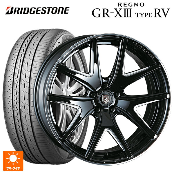 トヨタ アルファード(30系)用 245/40R20 99W XL ブリヂストン レグノ GR-X3 タイプ RV 正規品 # クリムソン ヴィエリ FF # BK/サイドマニシング 新品サマータイヤホイール 4本セット