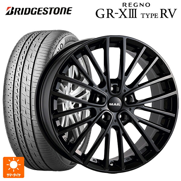 ミニ カントリーマン(U25)用 225/55R18 102V XL ブリヂストン レグノ GR-X3 タイプ RV 正規品 # 阿部商会 マック チェルシー グロスブラック 新品サマータイヤホイール 4本セット