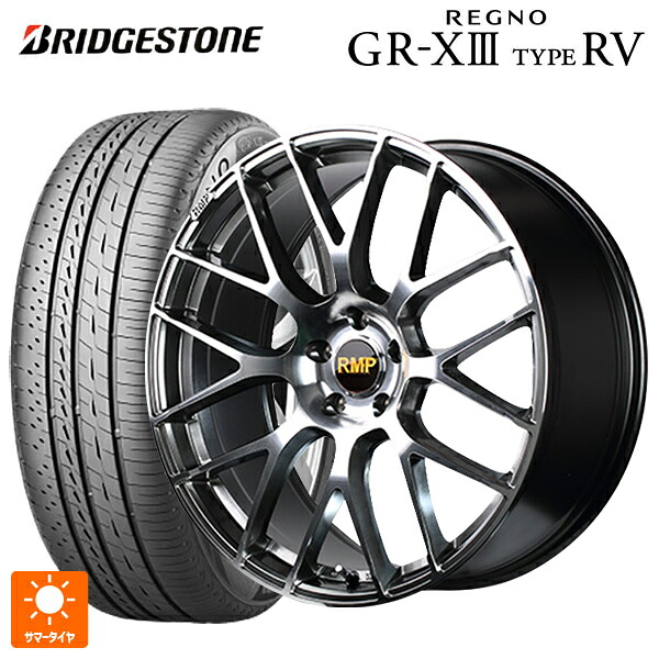 トヨタ アルファード(30系)用 245/40R19 98W XL ブリヂストン レグノ GR-X3 タイプ RV 正規品 # エムアイディー MID エクスクルーシブ 028F ハイパーメタルコートミラーカット 新品サマータイヤホイール 4本セット