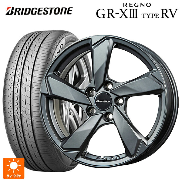 アウディ Q2(GA系)用 215/50R18 92V ブリヂストン レグノ GR-X3 タイプ RV 正規品 ユーロアクシス クロスエッジ マットチタニウム 新品サマータイヤホイール 4本セット｜タイヤホイール専門店コニシタイヤ