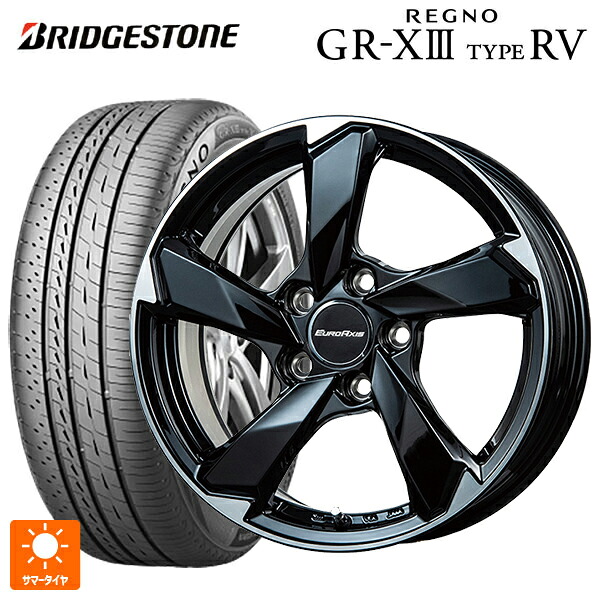アウディ A6(F2D系)用 245/45R19 102W XL ブリヂストン レグノ GR-X3 タイプ RV 正規品 ユーロアクシス クロスエッジ グロスブラック/カットスポーク 新品サマータイヤホイール 4本セット｜タイヤホイール専門店コニシタイヤ 189,820円