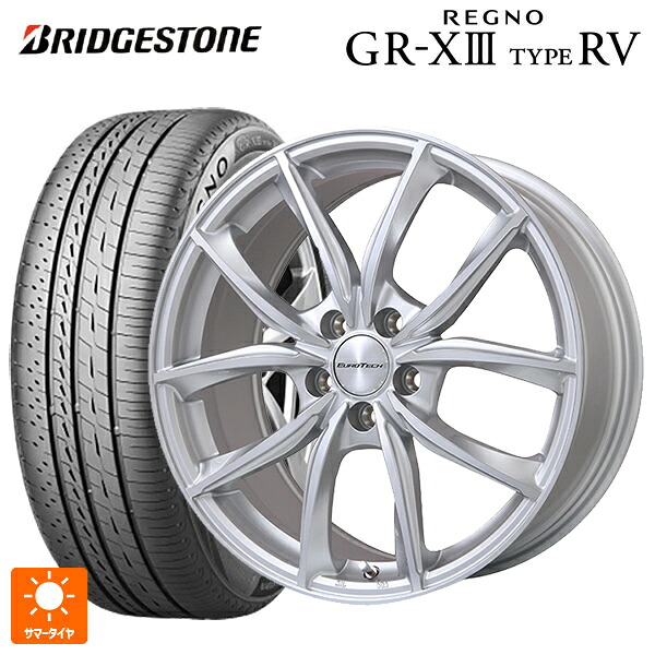 プジョー 508(R8系)用 215/55R17 94V ブリヂストン レグノ GR-X3 タイプ RV 正規品 # ユーロテック VPライン シルバーポリッシュ 新品サマータイヤホイール 4本セット