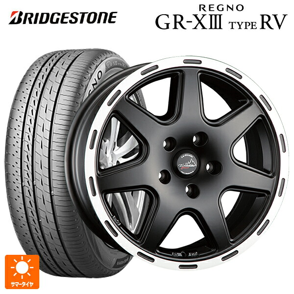 在庫有 ジープ コンパス(M624)用 225/60R17 99H ブリヂストン レグノ GR-X3 タイプ RV 正規品 # 阿部商会 ラ・ストラーダ ティラードクロス マットブラックリムポリッシュ 新品サマータイヤホイール 4本セット|タイヤホイール専門店コニシタイヤ