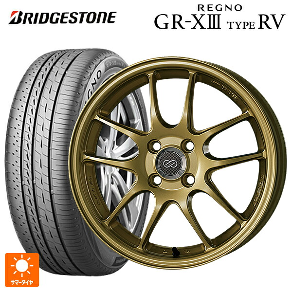 トヨタ ハリアー(80系)用 225/60R18 100H ブリヂストン レグノ GR-X3 タイプ RV 正規品 # エンケイ パフォーマンスライン PF01 ゴールド 新品サマータイヤホイール 4本セット｜タイヤホイール専門店コニシタイヤ