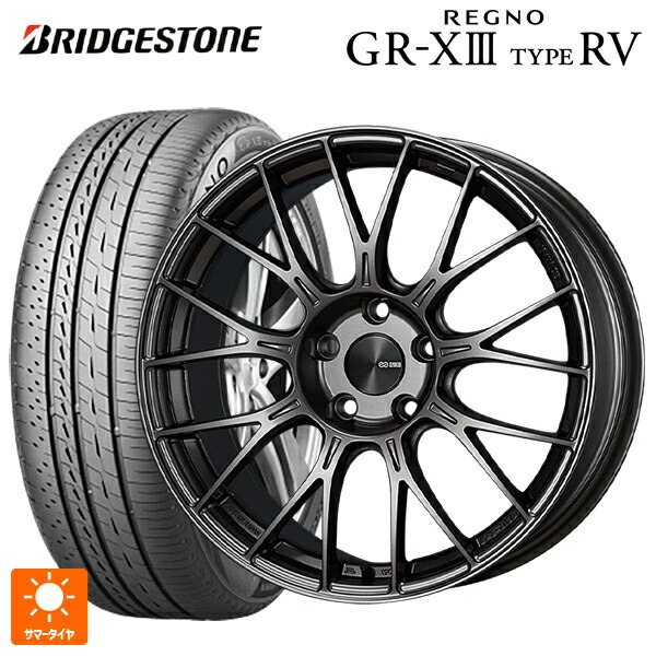 スバル フォレスター(SL系)用 235/50R19 103V XL ブリヂストン レグノ GR-X3 タイプ RV 正規品 エンケイ パフォーマンスライン PFM1 ダークシルバー 新品サマータイヤホイール 4本セット