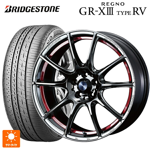 トヨタ ヤリスクロス(10系)用 215/50R18 92V ブリヂストン レグノ GR-X3 タイプ RV 正規品 ウェッズ ウェッズスポーツ SA25R RLC 新品サマータイヤホイール 4本セット