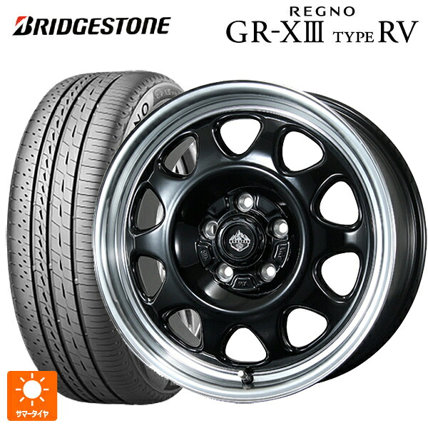 215/60R16 95H ブリヂストン レグノ GR-X3 タイプ RV 正規品 # トピー ランドフット SWZ グロスブラックリムポリッシュ 16-7J 国産車用 サマータイヤホイール4本セット