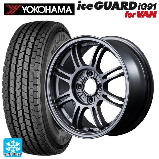 2025年製 155/80R14 88/86N ヨコハマ アイスガード IG91 for VAN レイズ A LAP(エーラップ) MF 14-6J 国産車用 スタッドレスタイヤホイール4本セット