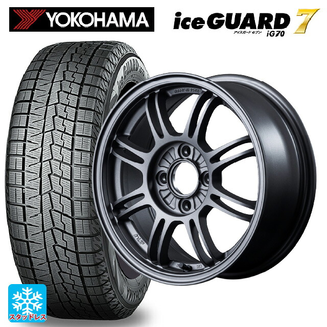 165/65R14 79Q ヨコハマ アイスガード7(IG70) レイズ A LAP(エーラップ) MF 14-6J 国産車用 スタッドレスタイヤホイール4本セット