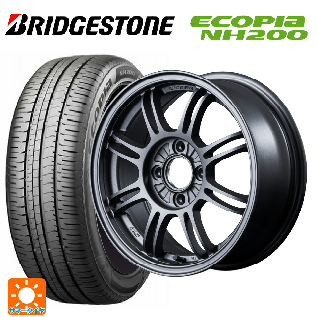 185/70R14 88S ブリヂストン エコピア NH200 正規品 レイズ A LAP(エーラップ) MF 14-6J 国産車用 サマータイヤホイール4本セット|タイヤホイール専門店コニシタイヤ