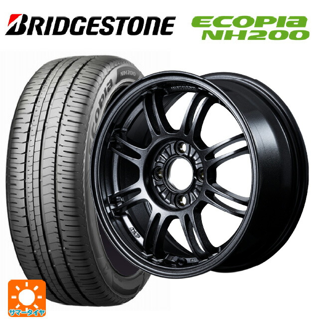 185/70R14 88S ブリヂストン エコピア NH200 正規品 レイズ A LAP(エーラップ) 6XZ 14-6J 国産車用 サマータイヤホイール4本セット