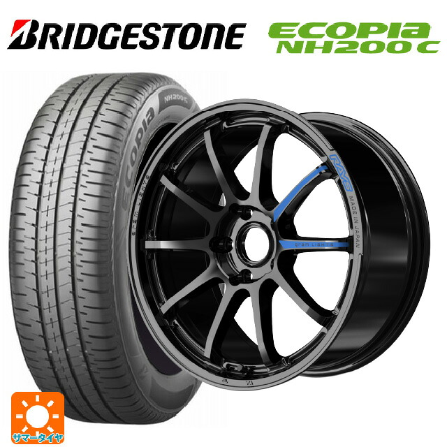 スズキ スイフトスポーツ(ZC33S)用 2024年製 195/45R17 81W ブリヂストン エコピア NH200C 正規品 # レイズ グラムライツ 57NR スペック M GX 新品サマータイヤホイール 4本セット