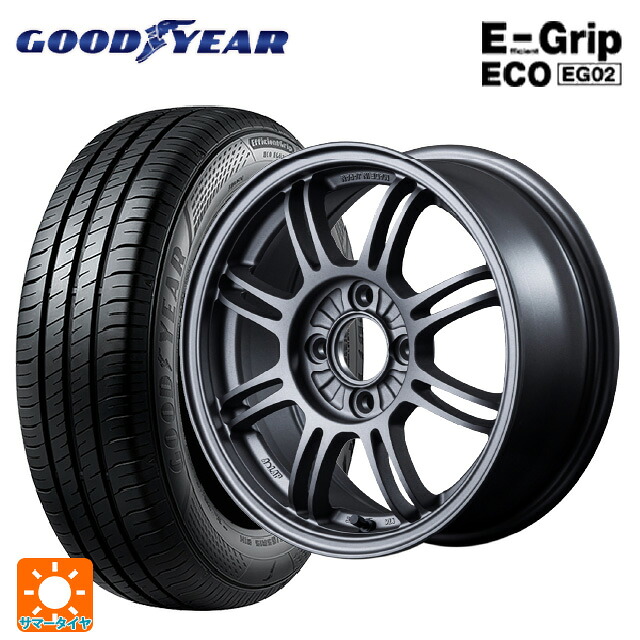 175/65R14 82S グッドイヤー エフィシェントグリップ エコ EG02 # レイズ A LAP(エーラップ) MF 14-6J 国産車用 サマータイヤホイール4本セット