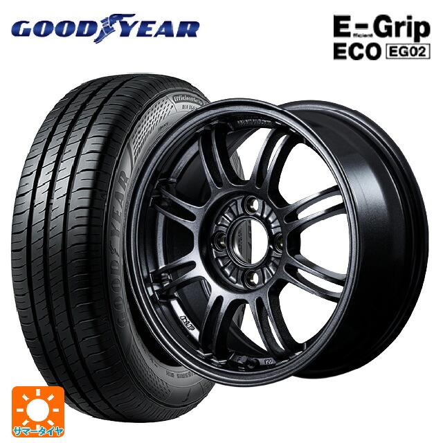 165/70R14 81S グッドイヤー エフィシェントグリップ エコ EG02 レイズ A LAP(エーラップ) 6XZ 14-6J 国産車用 サマータイヤホイール4本セット