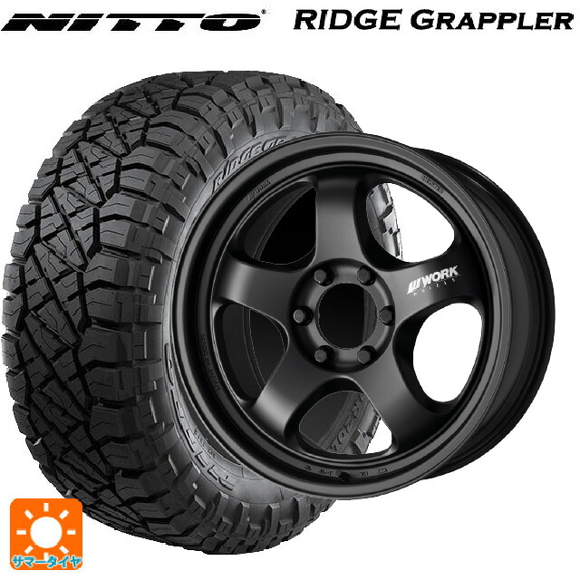 285/70R17 121/118Q ニットー リッジグラップラー ワーク マイスター エスワン SUV MBL 17-8J 国産車用 サマータイヤホイール4本セット