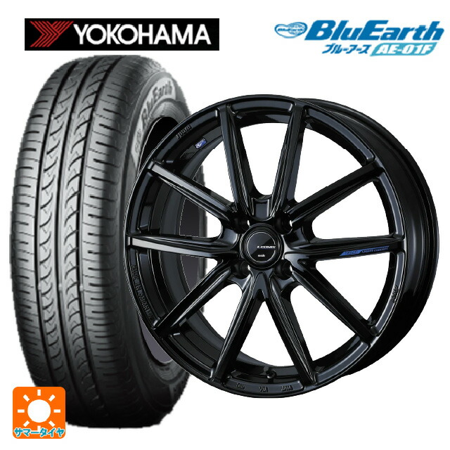 165/70R14 81S ヨコハマ ブルーアース AE01F ウェッズ レオニス ナヴィア08 PBK 14-4.5J 国産車用 サマータイヤホイール4本セット