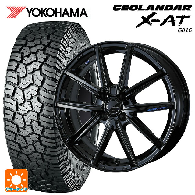 155/65R14 78/75Q ヨコハマ ジオランダー X-AT G016 ブラックレター 正規品 ウェッズ レオニス ナヴィア08 PBK 14-4.5J 国産車用 サマータイヤホイール4本セット