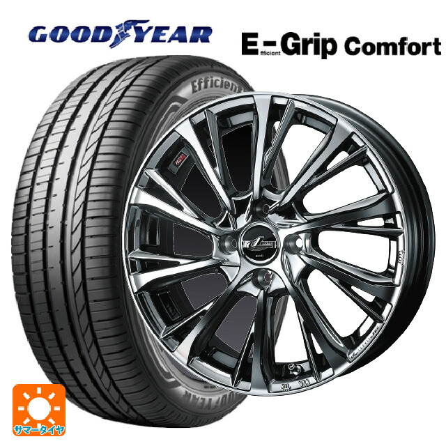165/45R16 74V XL グッドイヤー エフィシェントグリップ コンフォート ウェッズ レオニス JG BMCMC 16-5J 国産車用 サマータイヤホイール4本セット