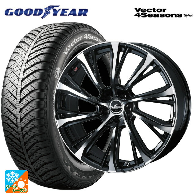 トヨタ カローラ スポーツ(210系)用 215/45R17 91H XL グッドイヤー ベクターフォーシーズンズ ハイブリッド ウェッズ レオニス JG PBMC 新品オールシーズンタイヤホイール 4本セット｜タイヤホイール専門店コニシタイヤ 114,510円