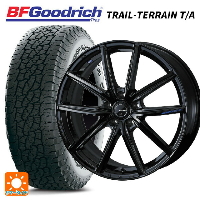 245/65R17 111T XL BFグッドリッチ トレイルテレーン T/A ホワイトレター 正規品 ウェッズ レオニス ナヴィア08 PBK 17-7J 国産車用 サマータイヤホイール4本セット