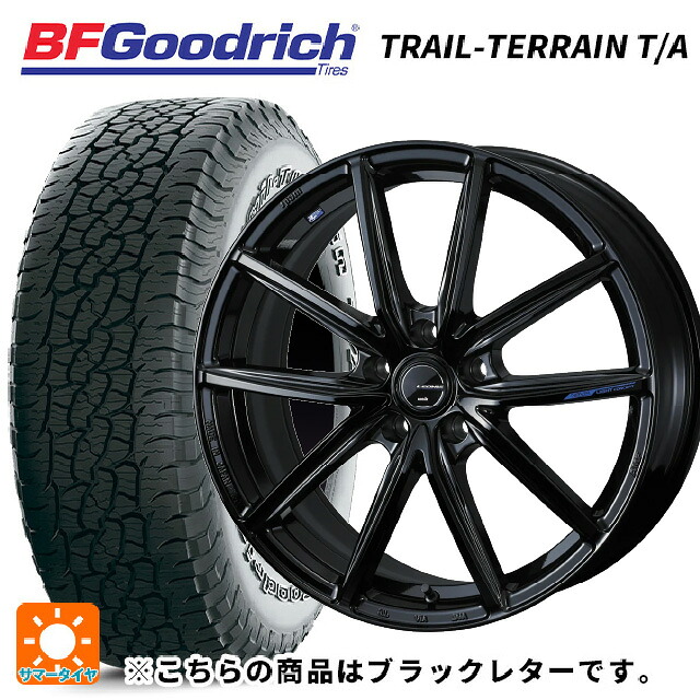 215/60R17 96H BFグッドリッチ トレイルテレーン T/A ブラックレター 正規品 ウェッズ レオニス ナヴィア08 PBK 17-7J 国産車用 サマータイヤホイール4本セット