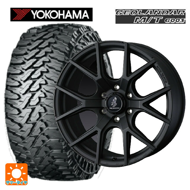トヨタ ランドクルーザープラド(150系)用 265/70R17 121/118Q ヨコハマ ジオランダー M/T G003 正規品 ウェッズ マッドヴァンス SD FMBK 新品サマータイヤホイール 4本セット