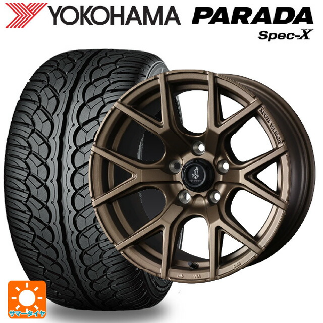 トヨタ bZ4X(11/15系)用 235/60R18 103V ヨコハマ パラダ PA02 ウェッズ マッドヴァンス SD FMBR 新品サマータイヤホイール 4本セット