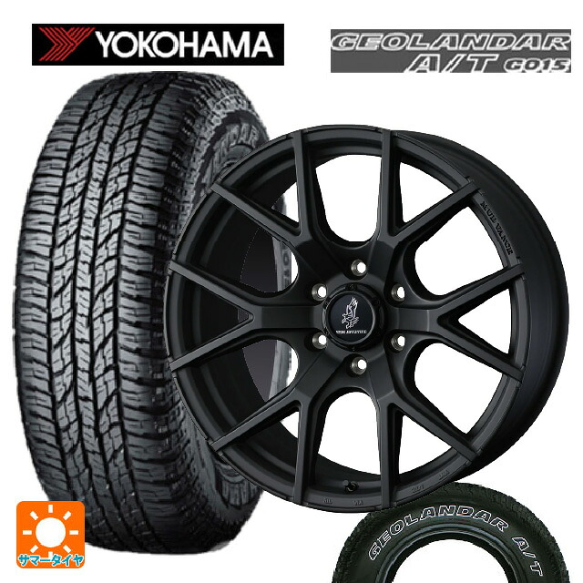 トヨタ ランドクルーザープラド(150系)用 285/70R17 117T ヨコハマ ジオランダー A/T G015 ホワイトレター 正規品 ウェッズ マッドヴァンス SD FMBK 新品サマータイヤホイール 4本セット