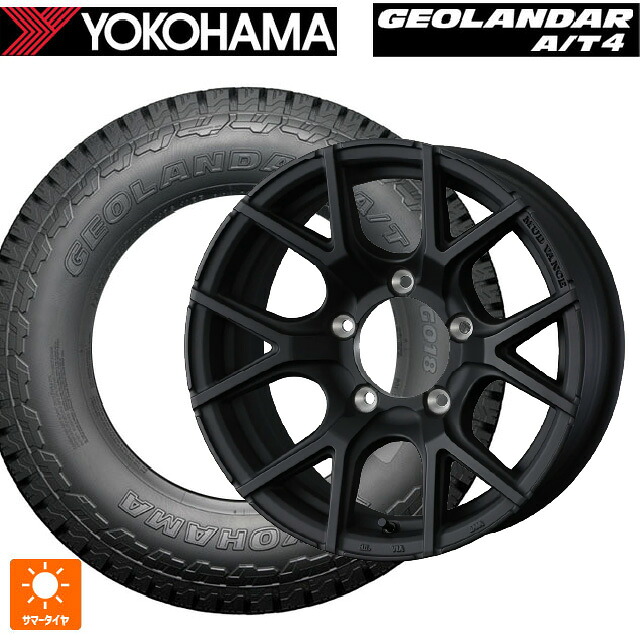 225/75R16 115/112S ヨコハマ ジオランダー AT4 G018 ブラックレター 正規品 ウェッズ マッドヴァンス SD FMBK 16-6J 国産車用 サマータイヤホイール4本セット|タイヤホイール専門店コニシタイヤ