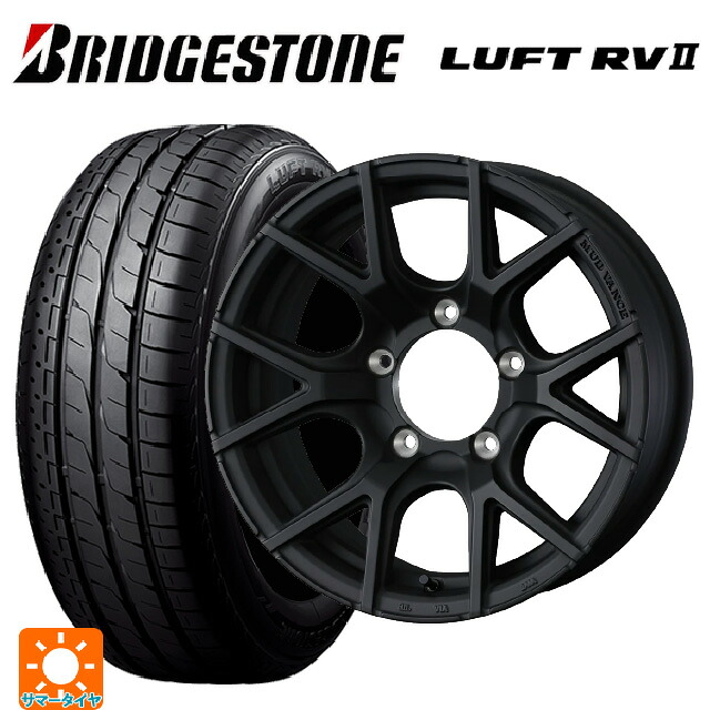 215/65R16 98H ブリヂストン ルフトRV2(日本製) 正規品 # ウェッズ マッドヴァンス SD FMBK 16-6J 国産車用 サマータイヤホイール4本セット 90,871円