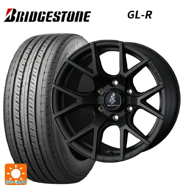 215/65R16 109/107R ブリヂストン GL-R 正規品 ウェッズ マッドヴァンス SD FMBK 16-6.5J 国産車用 サマータイヤホイール4本セット