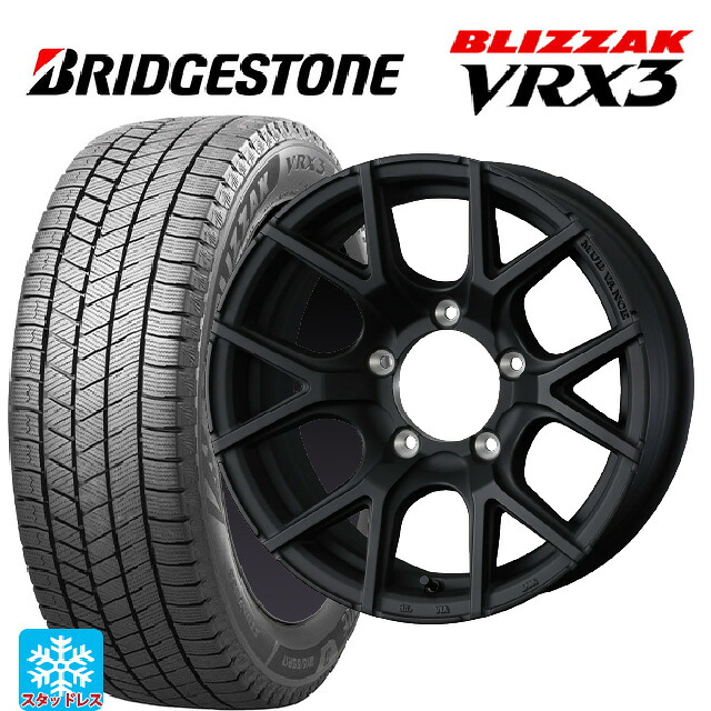 スズキ ジムニーノマド(JC74W)用 215/70R16 100Q ブリヂストン ブリザック VRX3 正規品 ウェッズ マッドヴァンス SD FMBK 新品スタッドレスタイヤホイール 5本セット