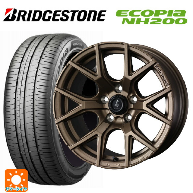 215/45R18 93W XL ブリヂストン エコピア NH200 正規品 ウェッズ マッドヴァンス SD FMBR 18-7.5J 国産車用 サマータイヤホイール4本セット