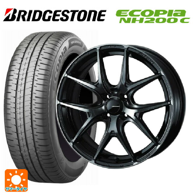 165/55R15 75V ブリヂストン エコピア NH200C 正規品 ウェッズ ウェッズスポーツ SA 01R WBC 15-5J 国産車用 サマータイヤホイール4本セット