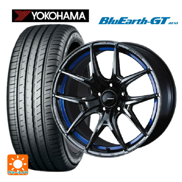 225/40R18 92W XL ヨコハマ ブルーアースGT AE51 ウェッズ ウェッズスポーツ SA 01R BLC2 18-7.5J 国産車用 サマータイヤホイール4本セット