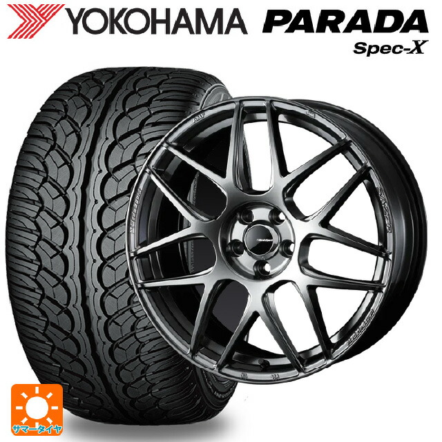 トヨタ bZ4X(11/15系)用 235/60R18 103V ヨコハマ パラダ PA02 ウェッズ ウェッズスポーツ SA27R PSB 新品サマータイヤホイール 4本セット