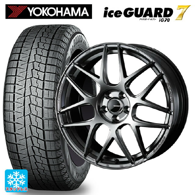 トヨタ bZ4X(11/15系)用 235/60R18 107Q XL ヨコハマ アイスガード7(IG70) # ウェッズ ウェッズスポーツ SA27R PSB 新品スタッドレスタイヤホイール 4本セット 134,060円