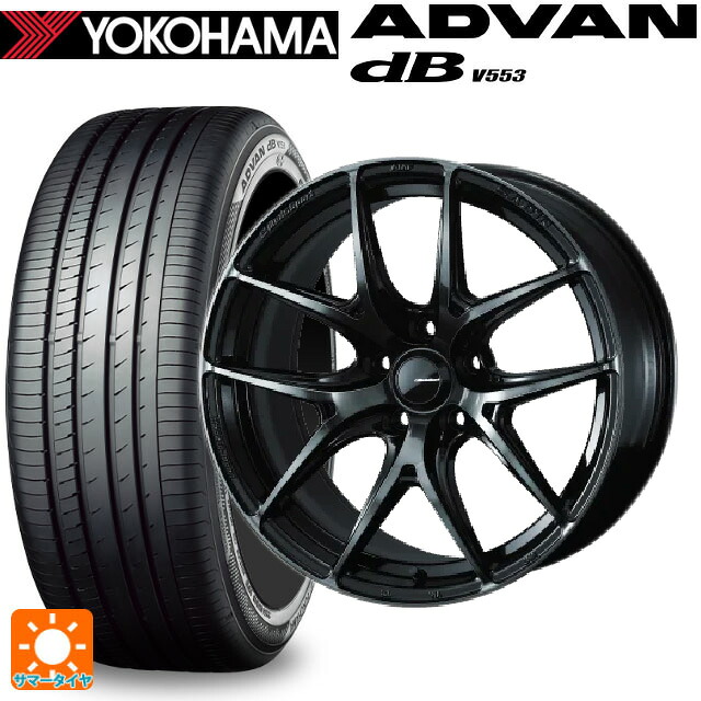 215/60R17 96H ヨコハマ アドバンデシベル V553 正規品 ウェッズ ウェッズスポーツ SA 01R WBC 17-7J 国産車用 サマータイヤホイール4本セット｜タイヤホイール専門店コニシタイヤ