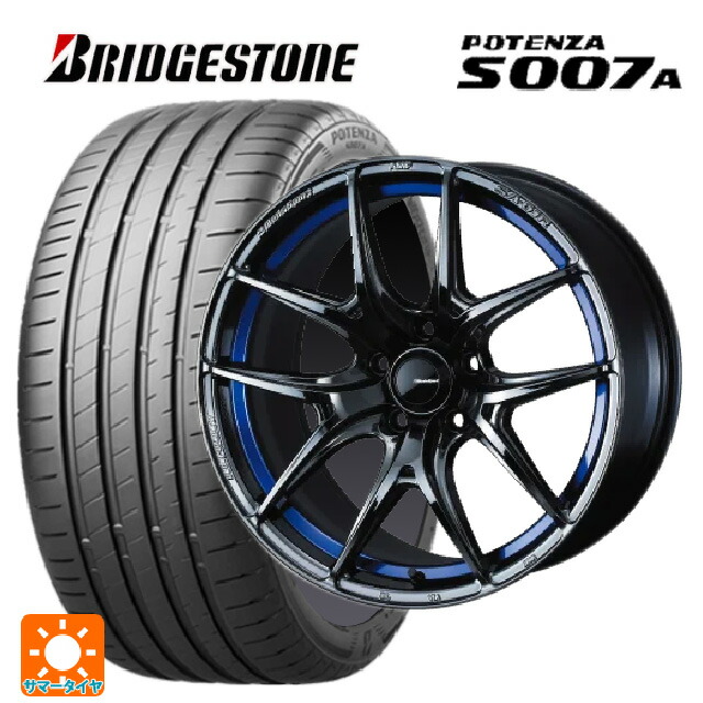 245/40R18 97Y XL ブリヂストン ポテンザ S007A 正規品 ウェッズ ウェッズスポーツ SA 01R BLC2 18-8J 国産車用 サマータイヤホイール4本セット