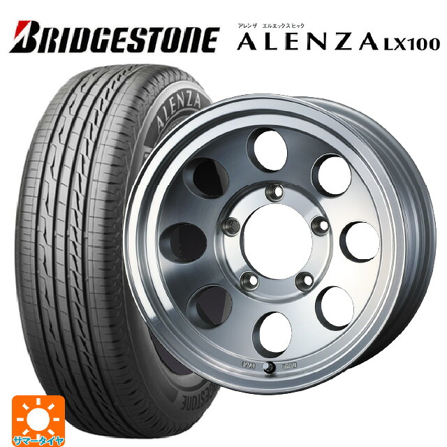 スズキ ジムニーノマド(JC74W)用 195/80R15 96S ブリヂストン アレンザLX100 正規品 # ウェッズ ジムライン タイプ2 POL 新品サマータイヤホイール 4本セット
