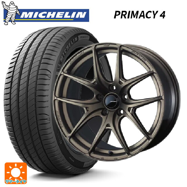 225/50R18 95V DT1(ホンダ承認) ミシュラン 正規品 プライマシー4 # ウェッズ ウェッズスポーツ SA 01R EJ-BRONZE2 18-8.5J 国産車用 サマータイヤホイール4本セット｜タイヤホイール専門店コニシタイヤ