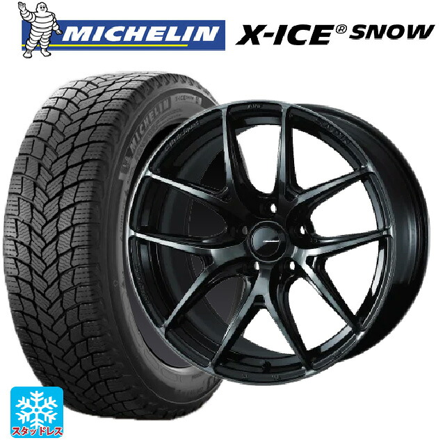 215/50R18 92H ミシュラン 正規品 エックスアイス スノー ウェッズ ウェッズスポーツ SA 01R WBC 18-7.5J 国産車用 スタッドレスタイヤホイール4本セット