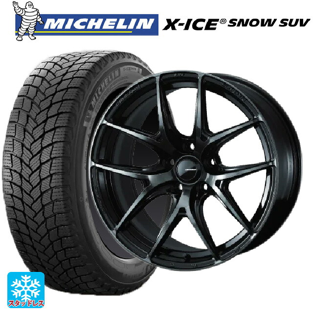 2024年製 225/65R17 106T XL ミシュラン 正規品 エックスアイス スノー SUV ウェッズ ウェッズスポーツ SA 01R WBC 17-7J 国産車用 スタッドレスタイヤホイール4本セット